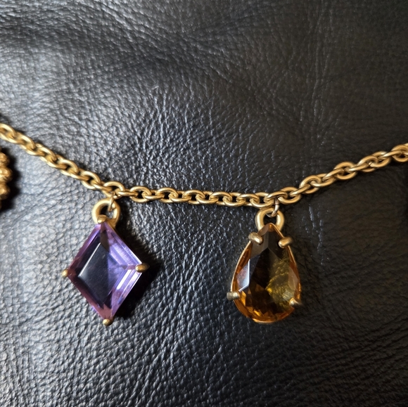 "Coach" Brand Necklace With Stones - Picture 3 of 6